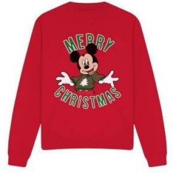Tee Noël Mickey Adultes Rouge L