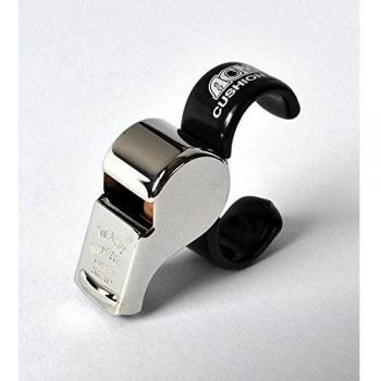 Thunderer 477/58 Whistle, Finger Grip Included – Nickel‑Coated