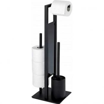 Eleganter WC-Halter mit integriertem Toilettenpapier
