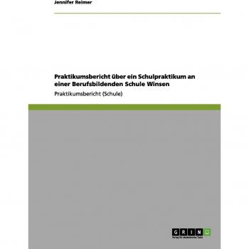 Praktikumsbericht über ein Schulpraktikum an einer Berufsbildenden Schule Winsen