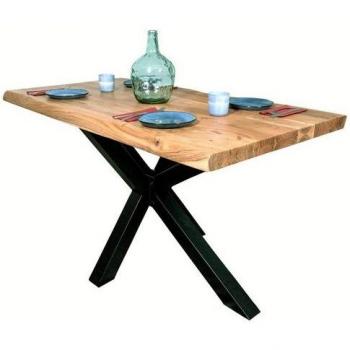 Loreno® Massivholztisch mit echter Baumkante