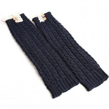 Long Knitted Leg Warmers for Women