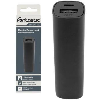 Power Bank Schwarz Fontastic Essential 2200mAh