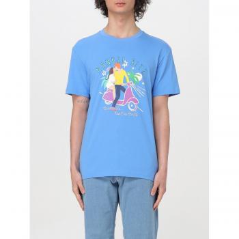 Gnawed Blue XL Short Sleeve T-Shirt for Men by Manuel Ritz