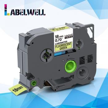 Etiqueta TZe-B41 de 18 mm para Impresoras Touch