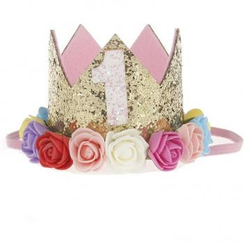 Children's Pet Birthday Crown and Tie Costume Set