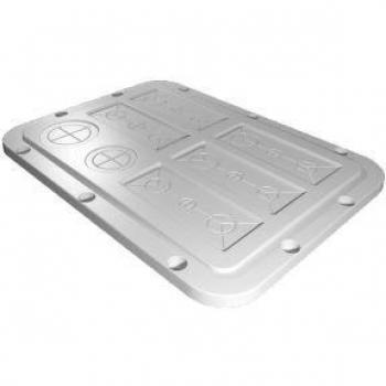Rittal KST‑Flansch 301×221 mm, blind, 2565200 (Serverzubehör, grau)
