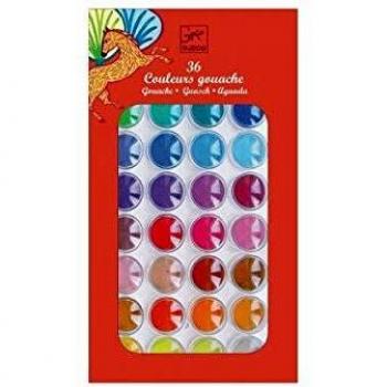 Ensemble de 36 pastilles de gouaches pour artistes