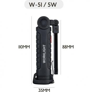 Éclairage de travail LED 5W avec base magnétique