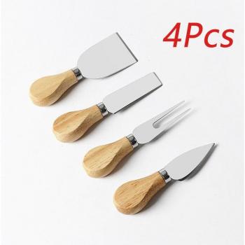 Kaas Snijset met Houten Handvat