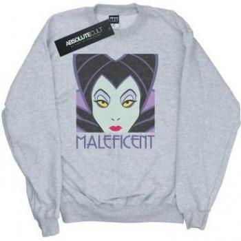 Donna Malefica Disney Sweatshirt Cropped con Cappuccio