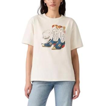 Levi’s® T‑shirt Stampa Tabor 001MX-0007 Finitura Crema
