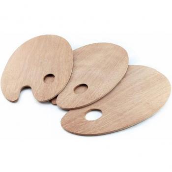 8 x 12 Oval Wooden Painting Palettes