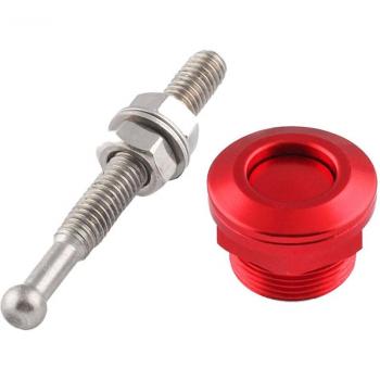 22mm Push Button Hood Latch Pins Quick Release Red