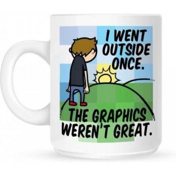 Taza Blanca de Aventura Grindstore