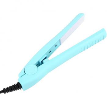 Mini-plat céramique électrique, bigoudi & lisseur, appareil de coiffure perçage, pince à cheveux, US 220 V