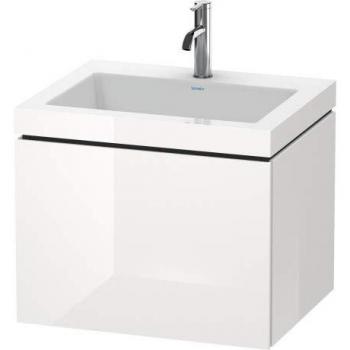 Vasque L-Cube Duravit LC6916O1818 60 × 48 cm – trou robinet 2000, coulissant 2000, blanc mat