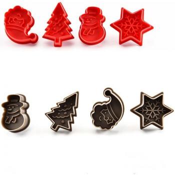 Food-Grade Plastic Christmas Cookie Cutters