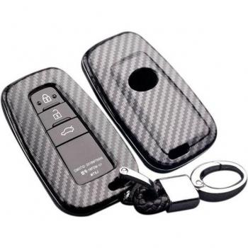 Toyota Carbon Fiber Key Fob Case for Camry, Corolla, CHR, Prado, RAV4, Prius