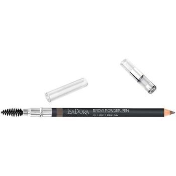 IsaDora Brow Powder Pen matita per sopracciglia con spazzolino colore 07 Light Brown 1,1 g