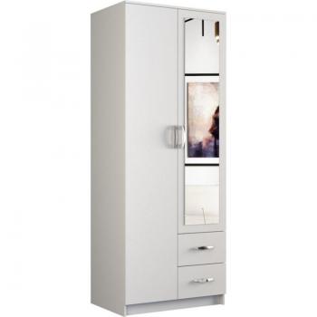 Armario de closet estilo romano, 80 cm, 5 repisas, 2 puertas