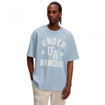 Unter Armour Heavyweight Varsity Herren Shirt in Himmelblau, Oversize Größe L