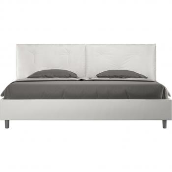 Letto Matrimoniale 200x200 Bianco Appia Large Con Rete Imbottita