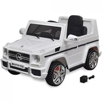 VidaXL Mercedes Benz G65 SUV Elektrische Auto met 2 Motoren Wit