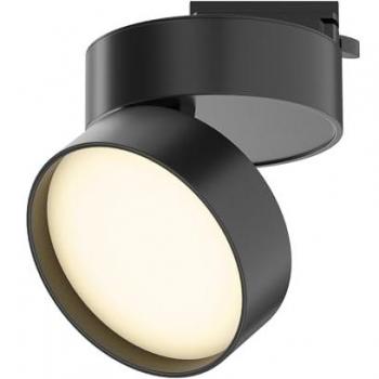 Maytoni Wandleuchte & Deckenleuchte in Schwarz, ONDA LED Stromschienenleuchte mit UNITY System, 1-Phasen, 18W, 3000K, 11,1 cm