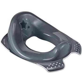 Reductor de Inodoro Stars, De 18 Meses a 4 Años, Antideslizante, Gris