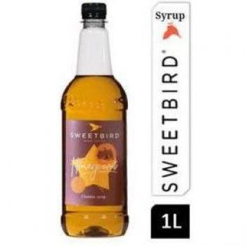 Sweetbird Honeycomb Coffee Syrup 1litre Plastic