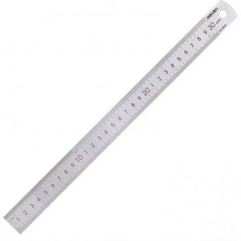 Deli: Regla de Acero Inoxidable 15‑30 cm con Base Pesada