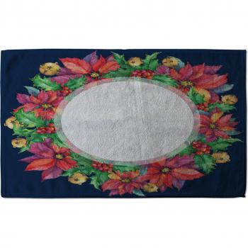 Benjamin Tate Blue Holly Bright Kitchen Towel