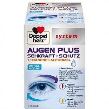 DOPPELHERZ system Augen plus Sehkraft Schutz Kapseln 120 Stück PZN 06560987
