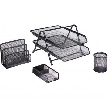 Exerz Kit de Bureau 4 Pièces Noir