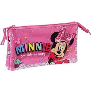 SAFTA PORTATODO TRIPLE MINNIE MOUSE LUCKY