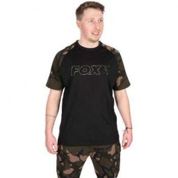Fox Schwarz / Camo Umriss T-Shirt