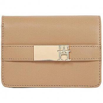 Portefeuille Tommy Hilfiger TH Heritage en Simili Cuir Beige