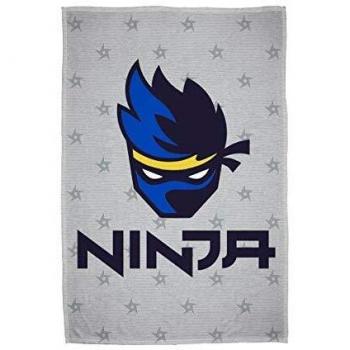 YouTube Star Ninja Fleece Blanket – Blue & Grey