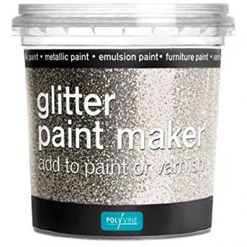 POLYVINE GLITTER PAINT MAKER SILVER 75G FOR 2.5L