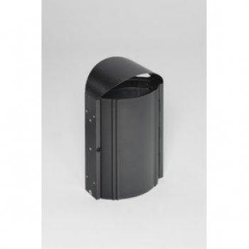 Poubelle murale AG 79, finition argent antique Var