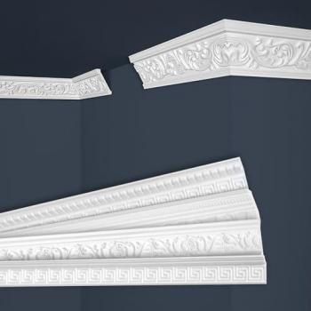 Modanature in stucco Marbet Serie-B, 20 metri, EPS form-fitting