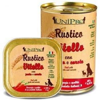 Unipro Dog Vitello con Pasta e Carote Umido 100g