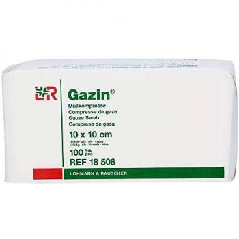 Gazin Mullkompressen 10x10 cm unsteril 16fach OP 100 St