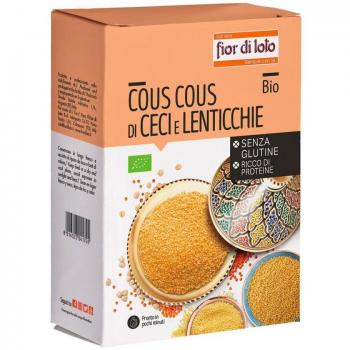 Cous cous di ceci e lenticchie rosse bio 500 g