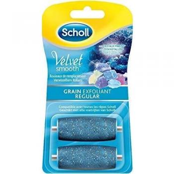Scholl Velvet Smooth Express Pedi Cristaux de Diamants Grain Exfoliant 2 Rouleaux de Remplacement