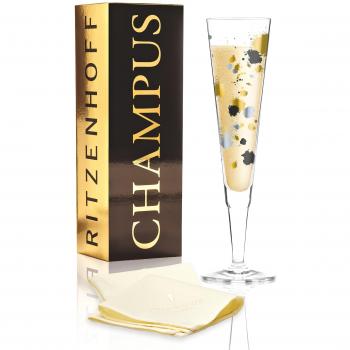 Goldplatin‑Glas „Champagne“ RITZENHOFF – 200 ml Kristall