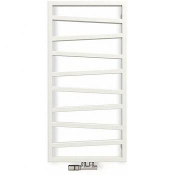 Chauffage central Sèche-serviette Matisère blanche 1.31 m × 0.5 m – 490 W