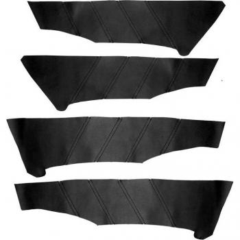 4pcs Microfiber Leather Door Handle Panel Trim for Honda Civic 8th Gen