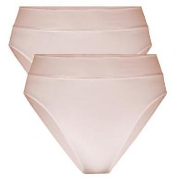 CALIDA Damen Slip Elastic Duopack, 2er Pack, breiter Softbund, hohe Taille
